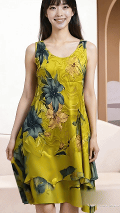 👗🌷【S-5XL】Elegante vestido estampado sin mangas 30% de descuento
