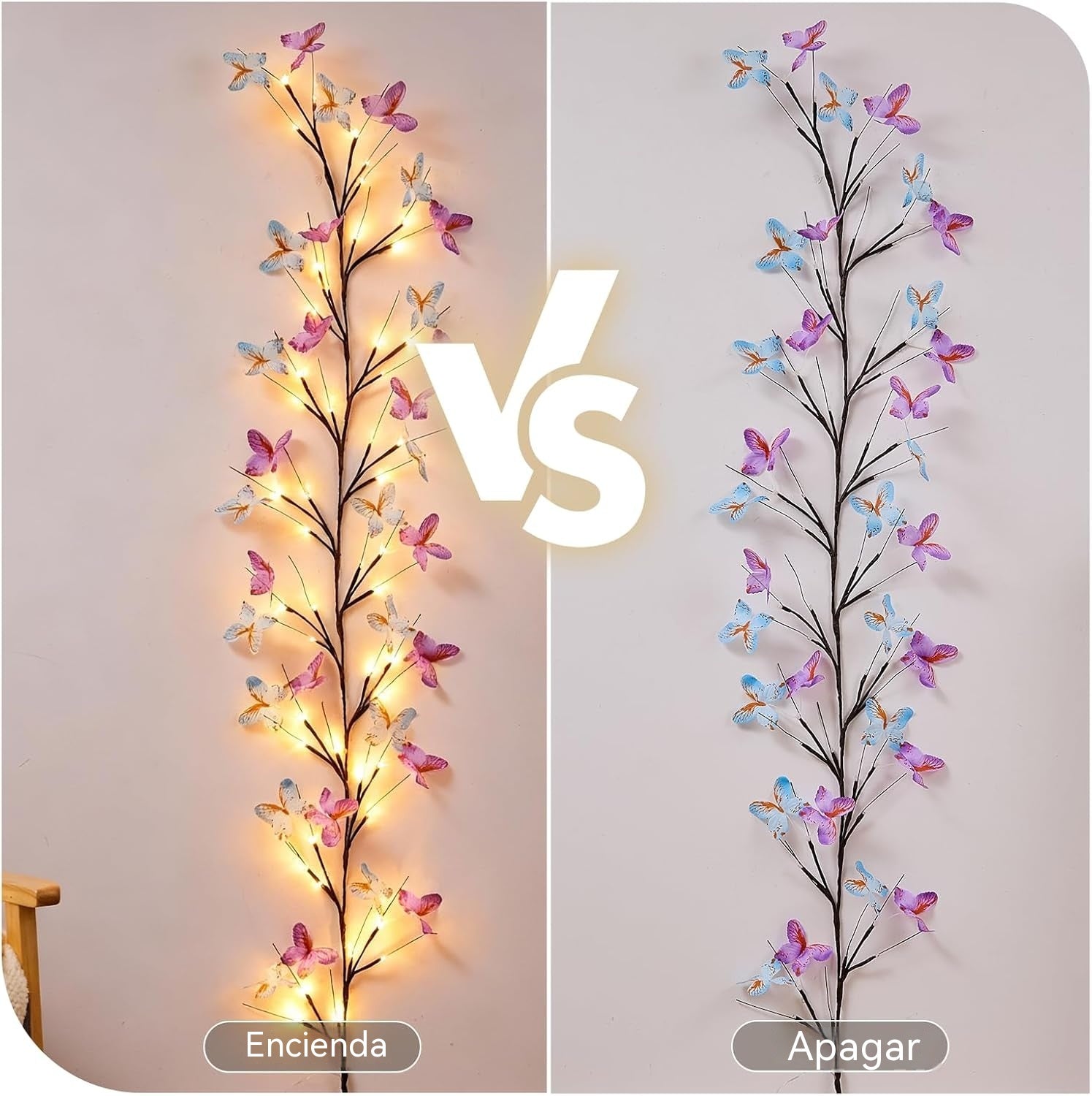 ✨ Flexibilné LED svetlá v tvare girlandy s motýľmi – premeňte svoj domov na magickú a útulnú atmosféru 🦋💡