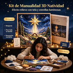 ✝️ Kit de Punch Needle 3D Cristiano – Bordado en Tela con Motivos de Fe, Manualidad Creativa Fácil para Adultos y Niños, Decora tu Hogar con Arte Textil 🧵🖼️✨