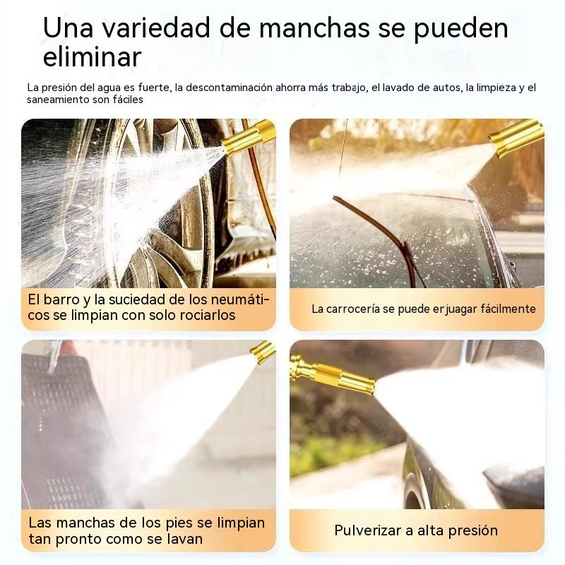 🚿[Juego de 2 piezas]💧 Pistola de agua a alta presión: lavado de autos, jardín, 10 veces más presión, multimodo ⚡