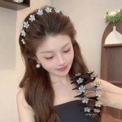 【4 piezas 】✨ Diademas Onduladas con Peine Antideslizante  – Sujeción Firme, Cómodas y Estilo Natural 💁‍♀️