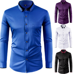 🔥✨【Nuevos estilos de otoño】【38-44 】🔥👕Elástico camisa de negocios transpirable para casual y de moda
