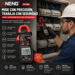 🔥【Oferta por tiempo limitado】🛠️Pinza digital inteligente, pinza de electricista multifuncional✅pinza amperimétrica de alta precisión✅ identificación completamente automática.