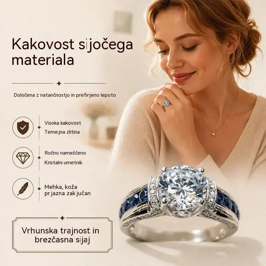 🔥【Kupite enega, enega dobite brezplačno】✨ Eleganten koktajl prstan s kubičnim cirkonijem: bleščeč dizajn za popestritev posebnih trenutkov.