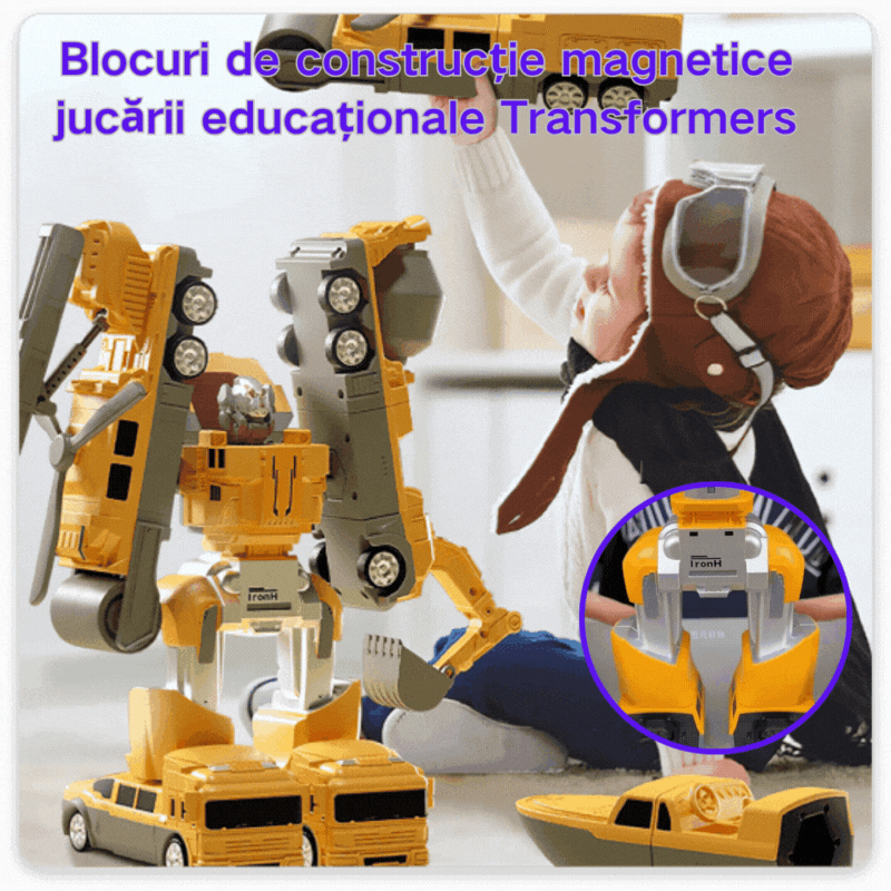 【50% OFF】🤖【16 piezas】Bloques de construcción magnéticos Transformers, juguetes educativos
