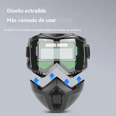Casco de soldadura totalmente automático con cambio de luz y máscara protectora montada en la cabeza para soldadores