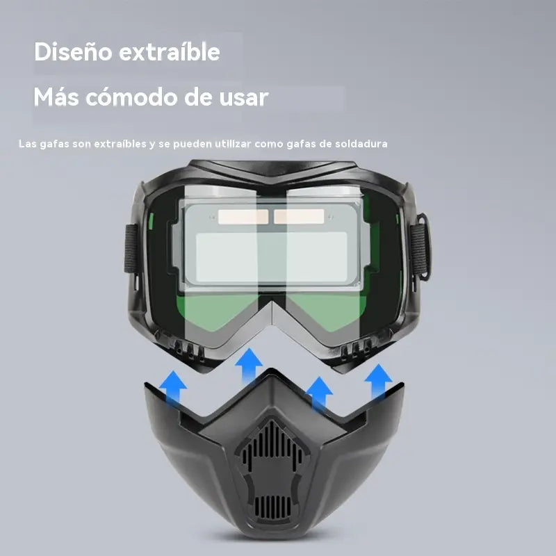 🔥😎Casco de soldadura totalmente automático con cambio de luz y máscara protectora montada en la cabeza para soldadores