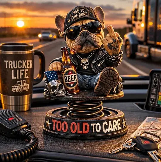 Adorno de bulldog para coche, decoración para coche, regalo