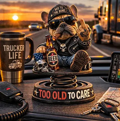 Adorno de bulldog para coche, decoración para coche, regalo
