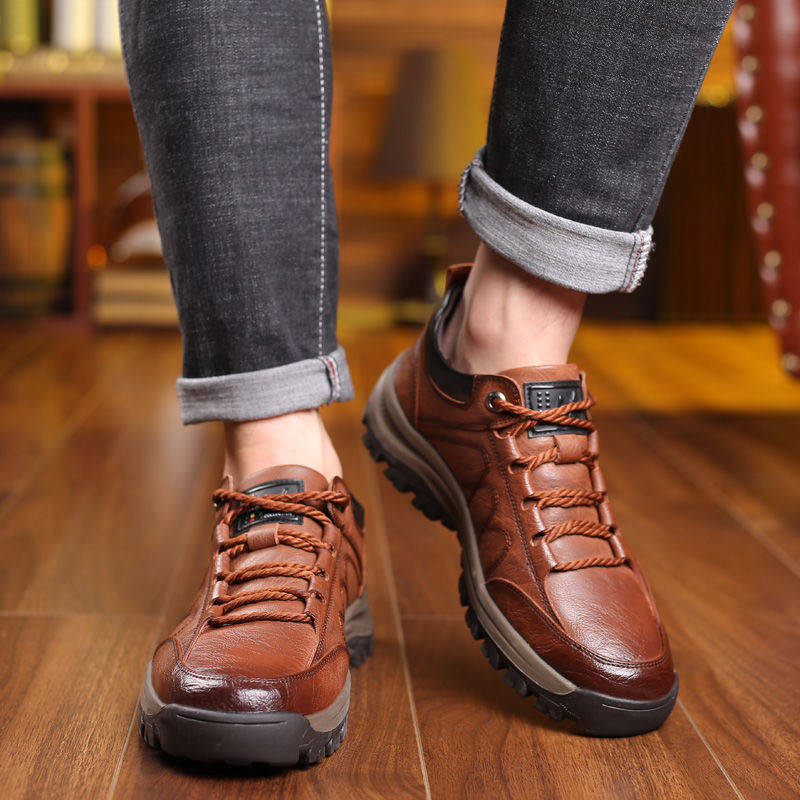 🏆👞【39-48】Zapatos Cuero Casual Hombre/Mujer - Impermeables y Antideslizantes