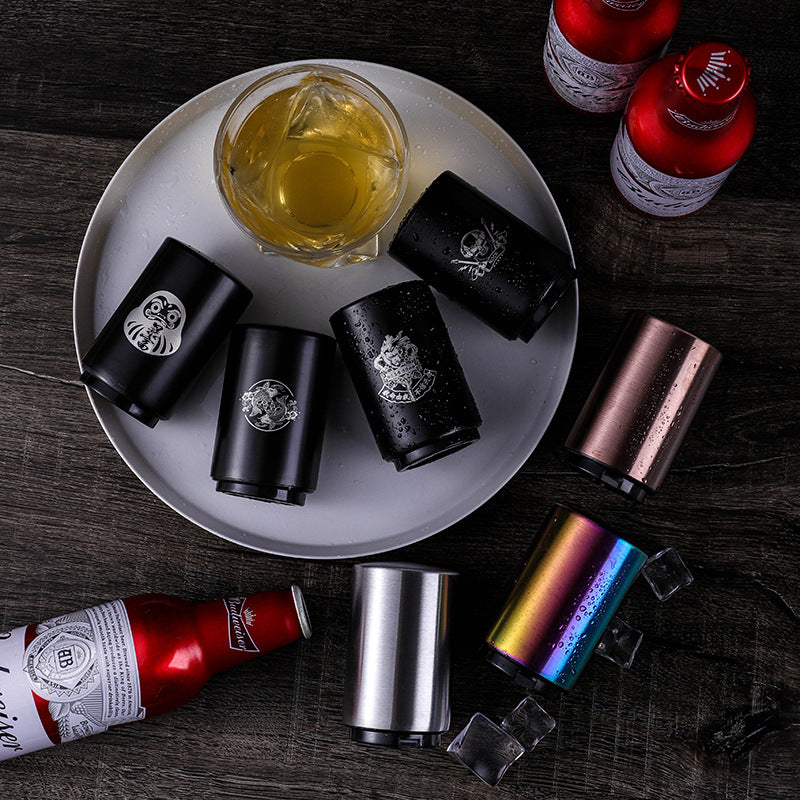 [2 piezas 29 euro] Abrebotellas creativo de acero inoxidable para cerveza