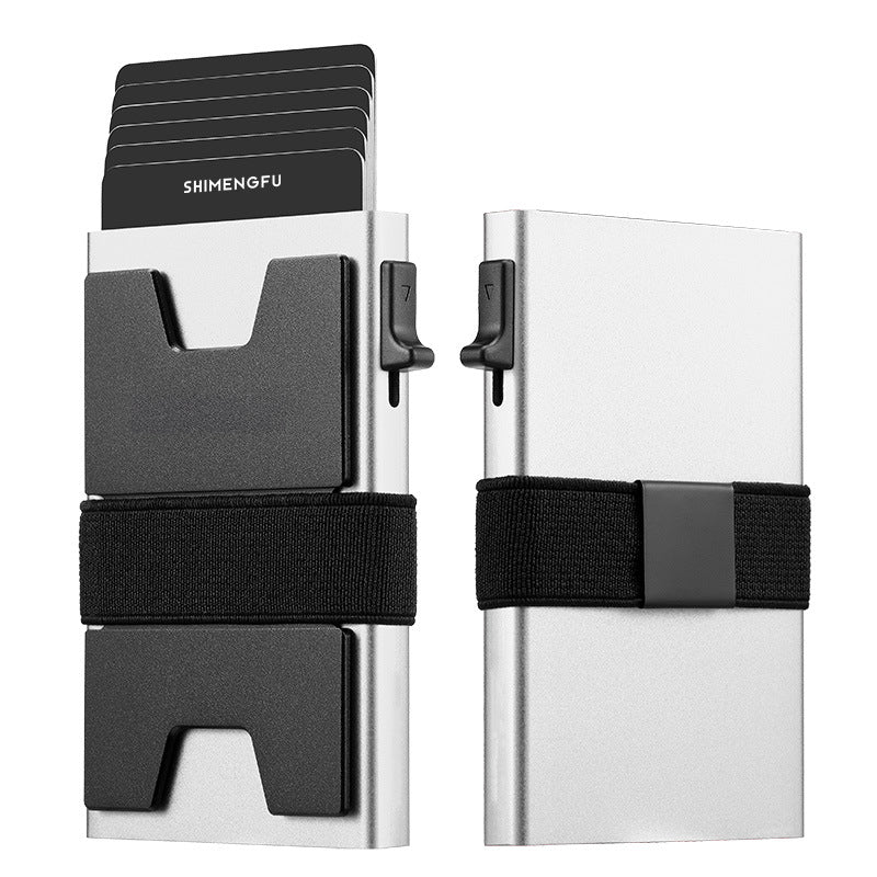 🔥【Oferta especial por tiempo limitado】✨Nuevo tarjetero de aleación de aluminio con bloqueo RFID