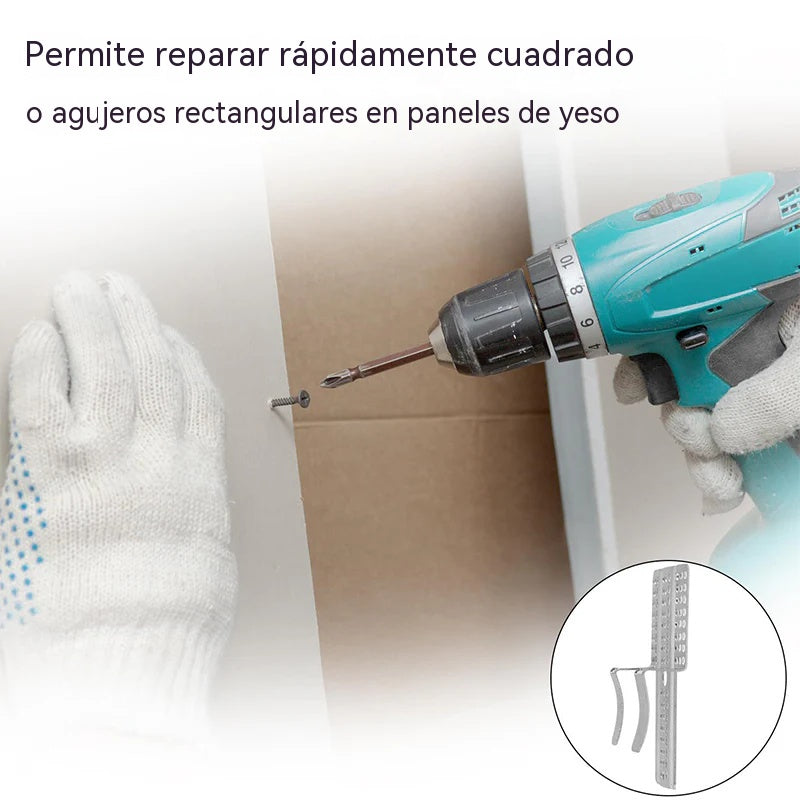 🏠【Un juego de 10 piezas cuesta 27 euros.】Clips de fijación para paneles de yeso, aptos para paneles de 1/2" y 5/8", para reparar paredes de paneles de yeso dañadas.