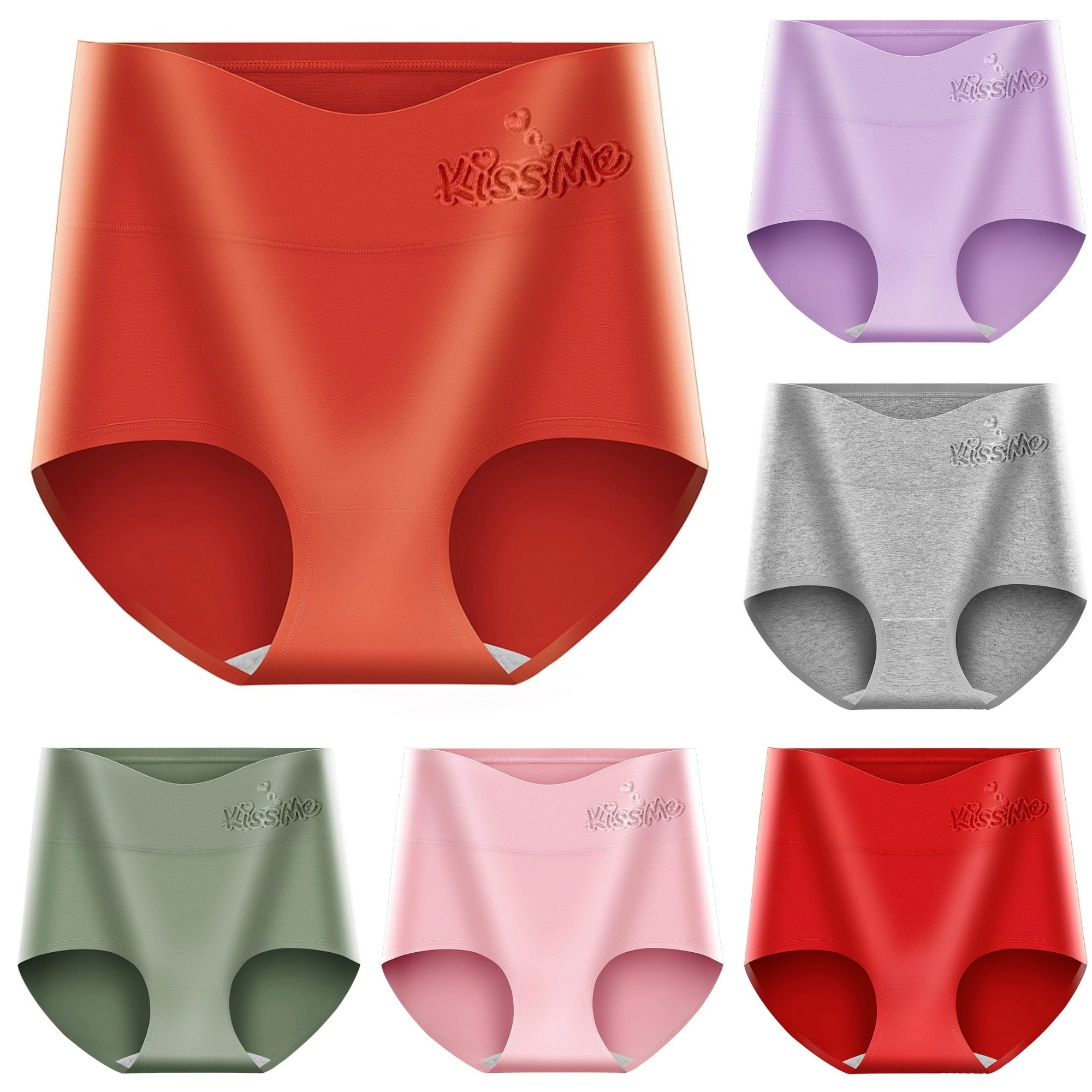 🔥【6 gabalu komplekts】--- €28💖Pēdējā diena: 50% atlaide — Augstas kvalitātes kokvilnas koriģējošā veļa ar augstu jostasvietu, kas izceļ sēžamvietu✨️ (45–105 kg)