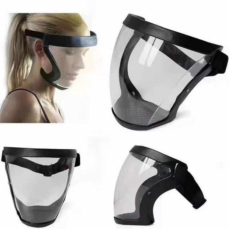 🥽 Máscara facial protectora de alta definición – Pantalla transparente antivaho para soldadura, protege contra salpicaduras, polvo y partículas 🛡️