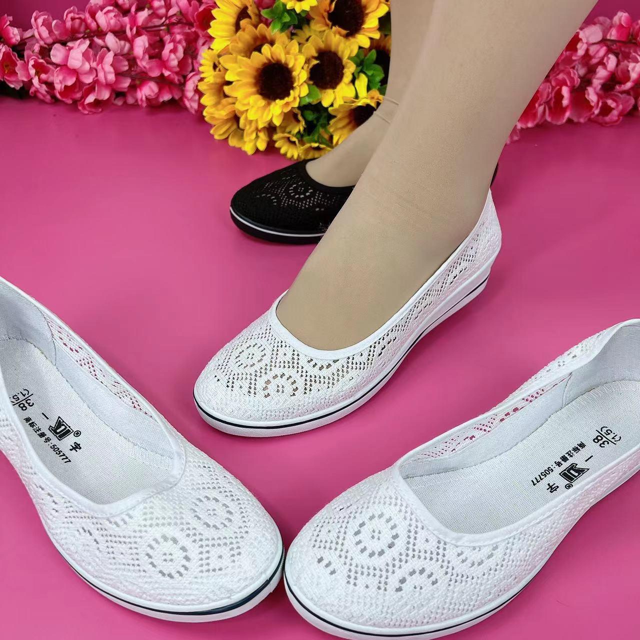 🌺【35-41】🩰2025 Primavera y verano Nuevos tacones de cuña casuales, cómodos y transpirables de malla