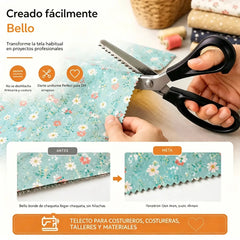 🔥2 piezas ✂️ Tijeras dentadas profesionales – Tijeras de tela afiladas y dentadas