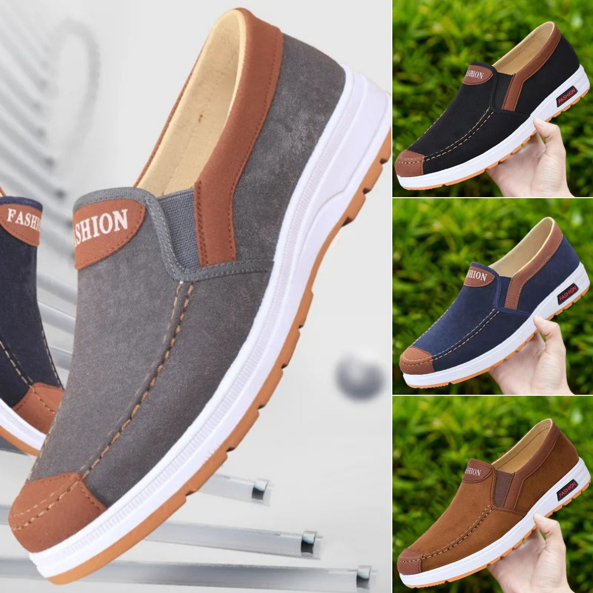 【39-44】Nuevos zapatos de lona casuales para hombres, zapatos deportivos transpirables