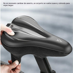 🚲Funda para sillín de bicicleta de montaña, fabricada en cuero de silicona grueso e impermeable, ultrasuave.