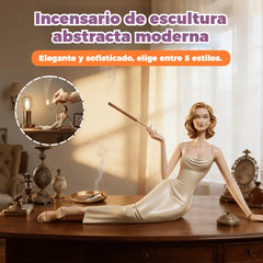 ⏳ ¡Oferta por tiempo limitado! ⏰ Escultura abstracta moderna, escultura de aromaterapia, quemador de incienso artesanal