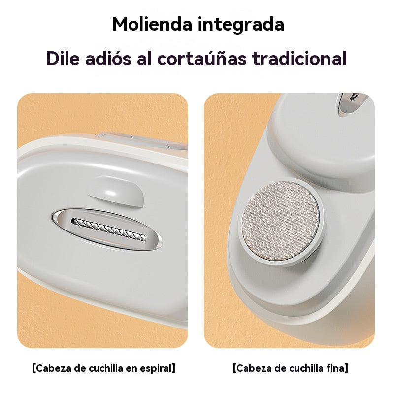 🔥Lima de uñas eléctrica multifuncional, cortauñas eléctrico con protección antipellizcos