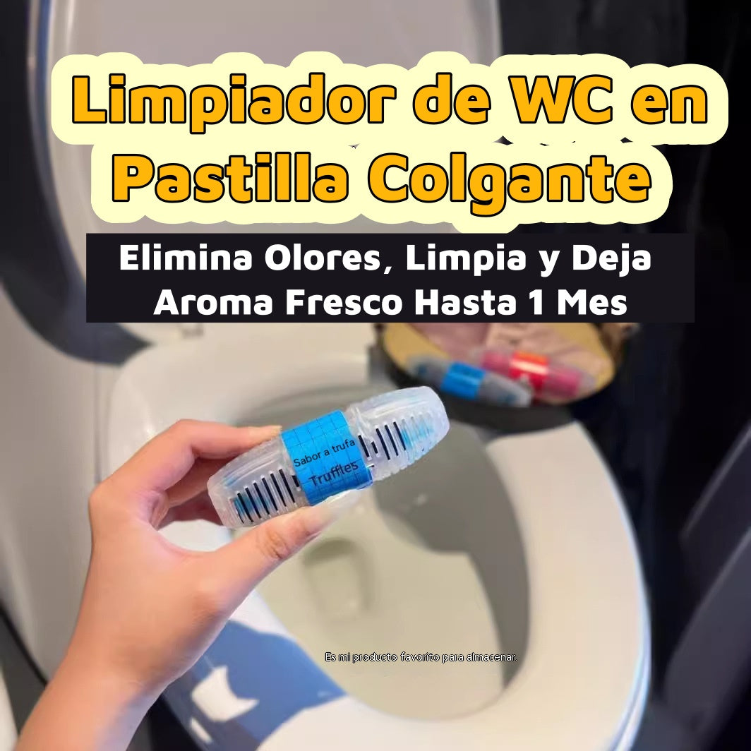 ✨Uno de cada uno de los cuatro aromas✨¡4 artículos por 24 euros! 🚽🍋 Limpiador de WC en Pastilla Colgante – Elimina Olores, Limpia y Deja Aroma a Lima Fresca Hasta 1 Mes