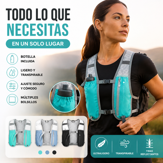 🔥【Compra 1 y llévate 1 gratis🔥2 piezas 】🏃Mochila tipo chaleco ligera para correr y hacer senderismo al aire libre.