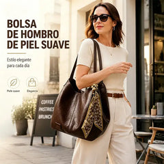 👜 Nuevo bolso de mano retro de gran capacidad 2026 – Piel suave, se puede llevar cruzado o al hombro ✨🛍️