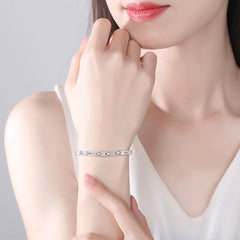【Compre 1 y obtenga 1 gratis】😀💖🍀Love New Fashion Pulsera de plata 925 con un trébol de cuatro hojas para mujer