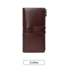 ❤️【35%OFF】💰 Cartera para teléfono móvil hecha a mano antirrobo de cuero genuino para mujer de nuevo estilo