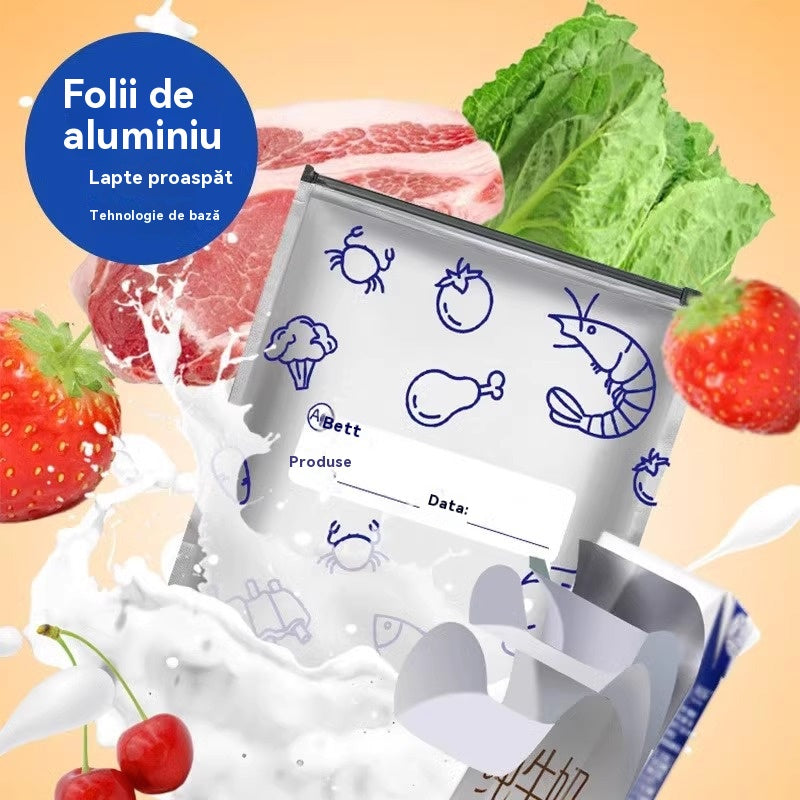 Kokku 30 antibakteriaalset alumiiniumfooliumkotti, mida on äärmiselt lihtne kasutada ja mis aitavad säilitada värskust.
