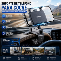 【Compre uno y llévese otro gratis】Soporte para teléfono móvil giratorio de 360° para coche