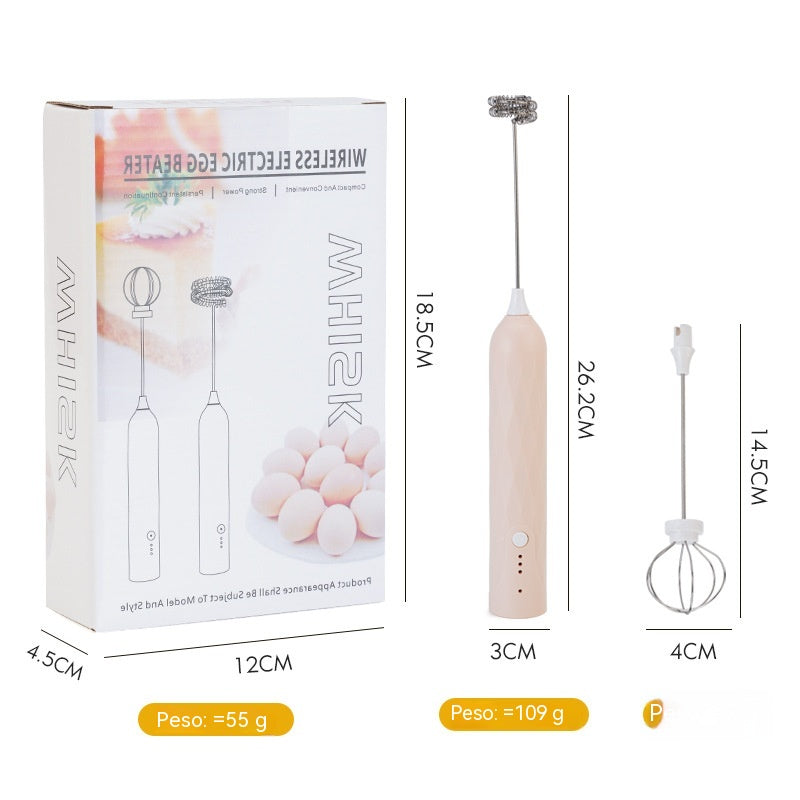 ✨Batidor de huevos totalmente automático 2 en 1,El aliado ideal para la repostería fácil y el café