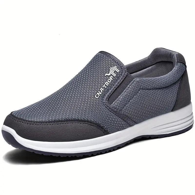 【39-45】2024 nuevos zapatos deportivos casuales para personas de mediana edad y mayores, parte superior de malla ligera y transpirable
