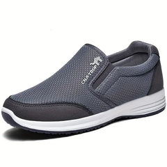 【39-45】2024 nuevos zapatos deportivos casuales para personas de mediana edad y mayores, parte superior de malla ligera y transpirable