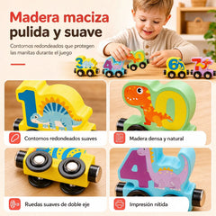 🚂 Magnetický vláček s čísly pro děti | Vzdělávací stavebnice pro učení hrou