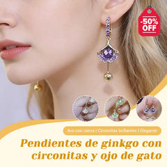 🔥【3 artículos: Verde + Blanco + Morado】🎁💎Pendientes de ojo de gato, pendientes de moda y exquisitos.