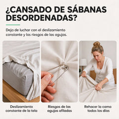🔥Paquete de 20🔥 Clips para sábanas sin agujas: ¡consigue unas sábanas perfectamente lisas y tensas al instante!