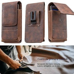 🔥 Funda para Móvil con Clip para Cinturón – Cierre Magnético, Resistente y con Ranura para Tarjetas