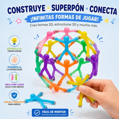 🔮 Mini Imán Figuras de Palitos – Juguete Antiestrés Magnético, Adorno para Nevera, Colorido y Divertido 🧲
