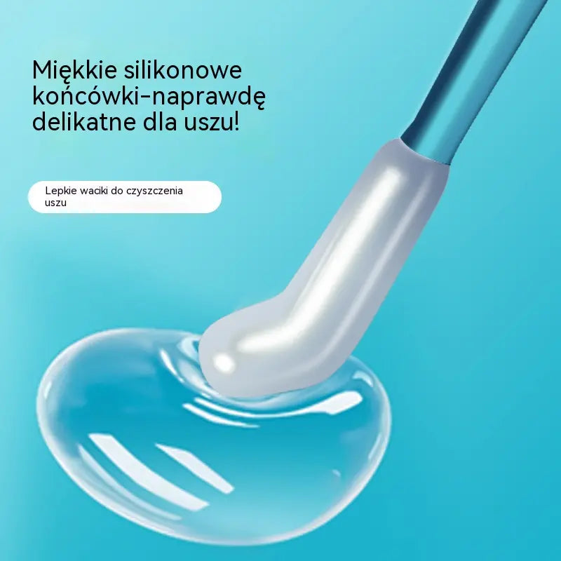 【Wysoce skuteczne usuwanie woskowiny usznej】Nowy specjalnie zaprojektowany patyczek do czyszczenia woskowiny usznej