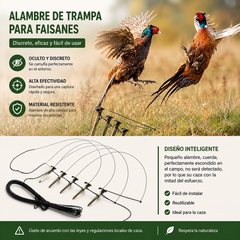 🦆🐓【Compra 5 y obten 5 gratis】Trampa para pájaros de tamaño mediano, adecuada para pollos, faisanes, ánades reales, perdices y patos.
