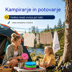 💥【3 kosi】🔗 Nedrseča in vetrovno odporna vrv za perilo 👕 Preprečuje kaos pri perilu v vetru 🌬️