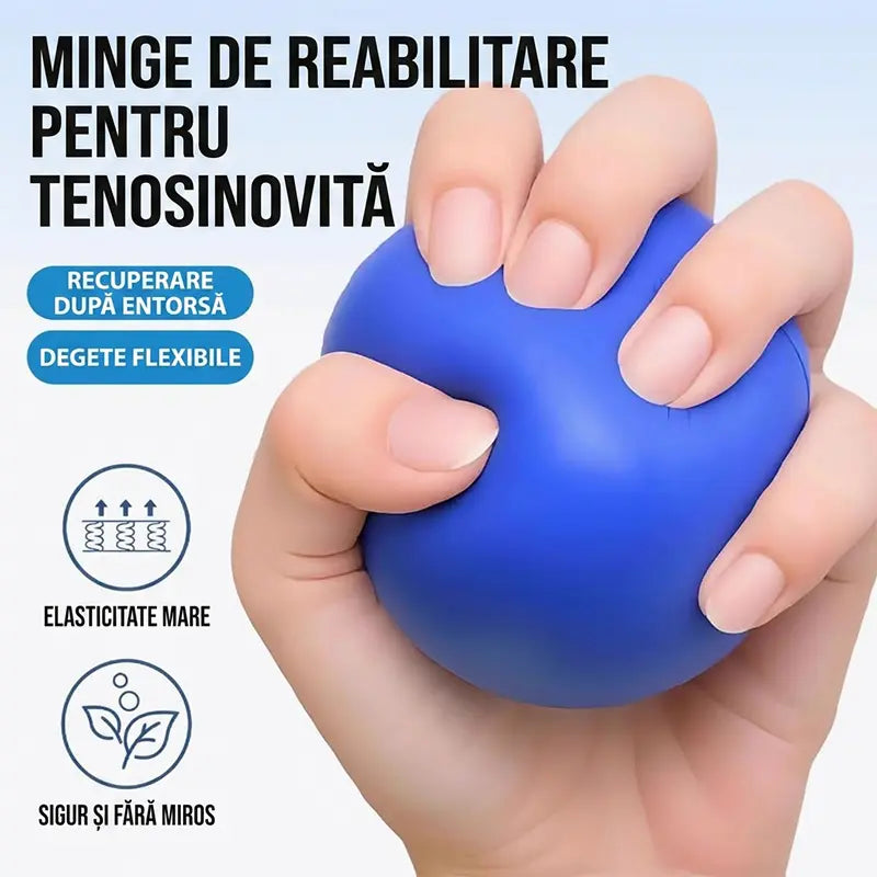 Pelota ortopédica para la recuperación de dedos y manos, con anillos de fijación, dispositivo de entrenamiento de fuerza y movilidad para personas mayores o con secuelas de un derrame cerebral.