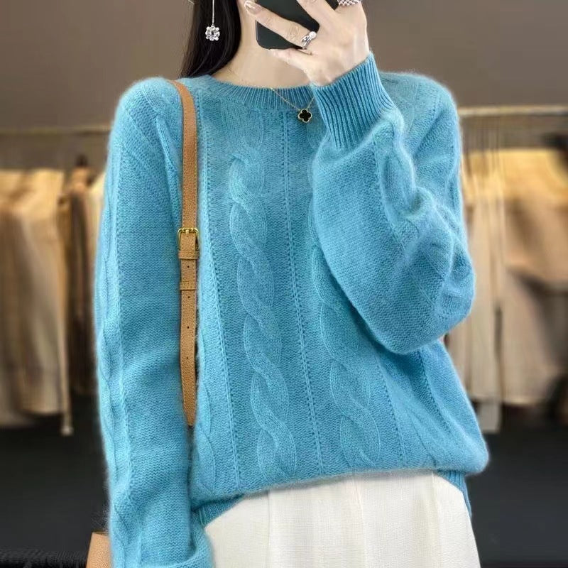 【S-3XL】 🤩Nuevo suéter de punto suave con cuello redondo y cuello redondo de invierno