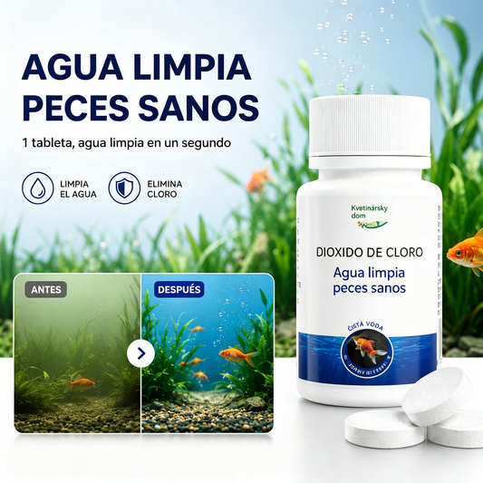 🐟【100 Tabletas】¡Compra 2 y llévate 2 gratis💧 Tabletas efervescentes para limpiar el agua de acuarios y estanques, tabletas oxigenantes para acuarios 🔥