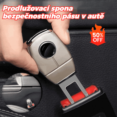 💥【4 kusy】🚗Kovový prodlužovač bezpečnostního pásu do auta