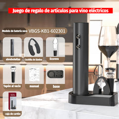 🍷🍷Juego de abridor eléctrico de botellas de vino tinto