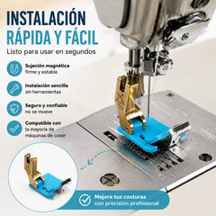 🔥【2 piezas】Prensatelas multifunción T9-S de teflón⚡ Ribeteado/Dobladillo enrollado/Dobladillo plegado