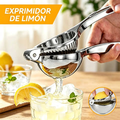 🍋【2 unidades a 26 euros】🧃 Pinza exprimidora de acero inoxidable reforzado: extrae eficazmente el jugo de limones, naranjas y limas 🍊✨